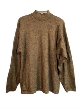 Franco Danti Merino Wool Blend Sweater Mock Turtleneck Made In Italy Large